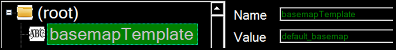 The basemap_template field is located at the root of the configuration file Basemap Template Screenshot
